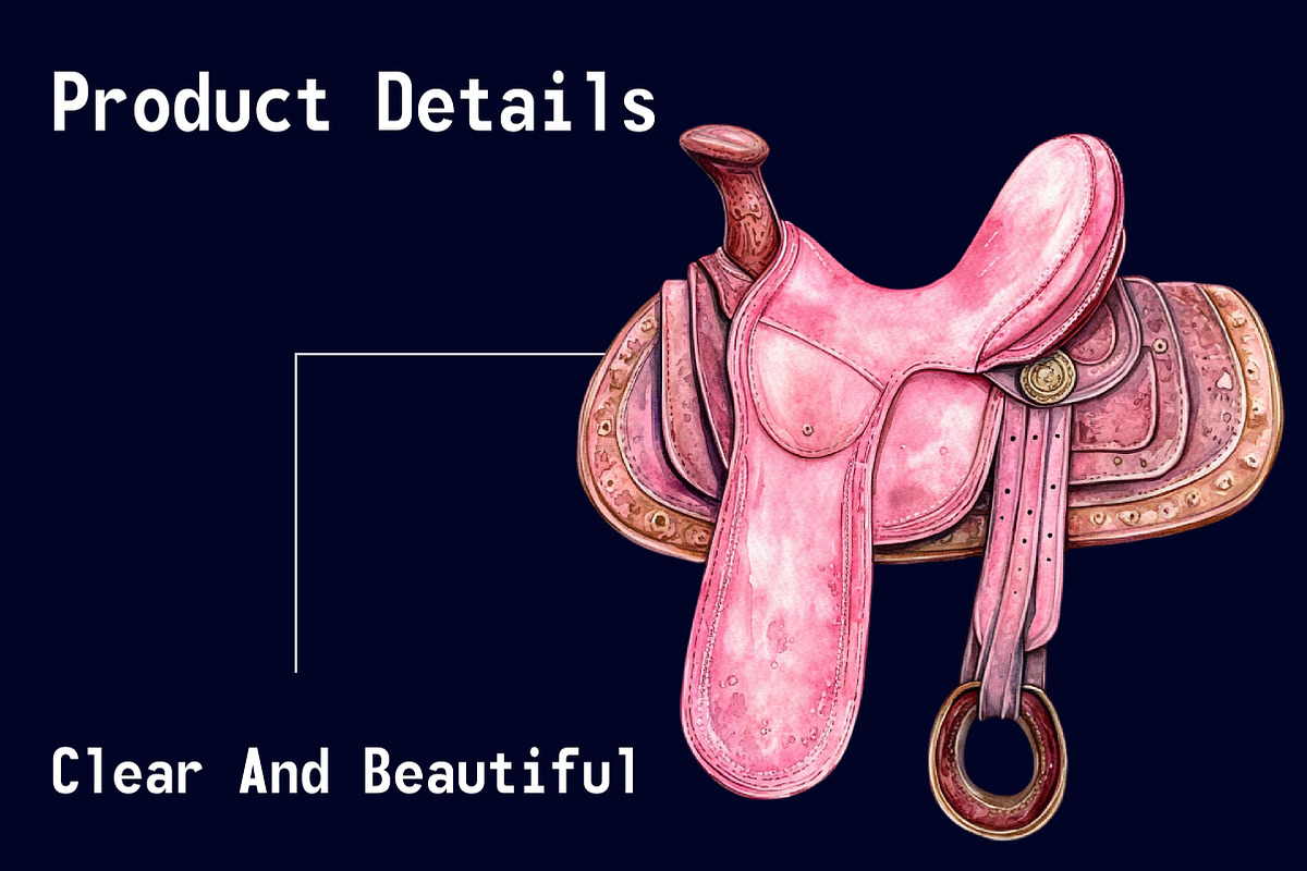 Watercolor Pink Cowgirl Clipart, a Seasonal Illustration by CitraGraphics (Photo 5 of 5)