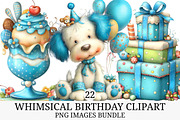 Whimsical Birthday Clipart Bundle, an Illustration by Craft Nest (Thumbnail 1 of 5)