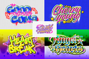 Y2K Neon Graffiti Text Effect, a Layer Style Add-On by Matsero (Thumbnail 3 of 4)
