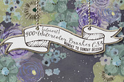 (almost) 900 Watercolor Brushes: CS3, a Brush Add-On by Snark Heart (Thumbnail 1 of 5)