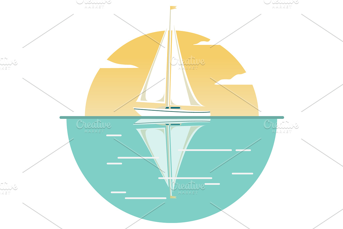 Sailing yacht., an Object Graphic by Dukesn