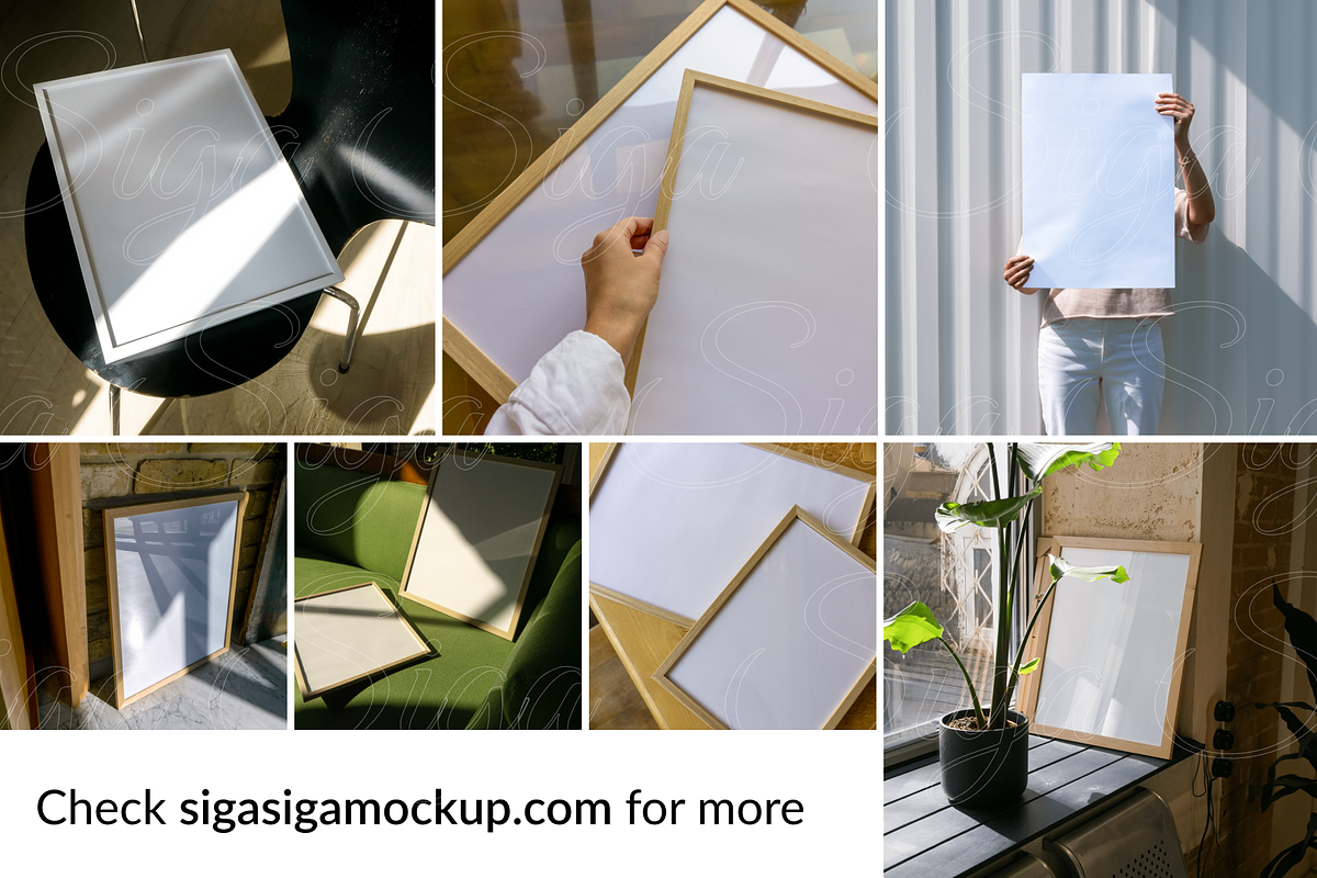 SET LA Frame Mockups for Poster 6PSD, a Product Mockup by SigaSigaMockup (Photo 4 of 4)