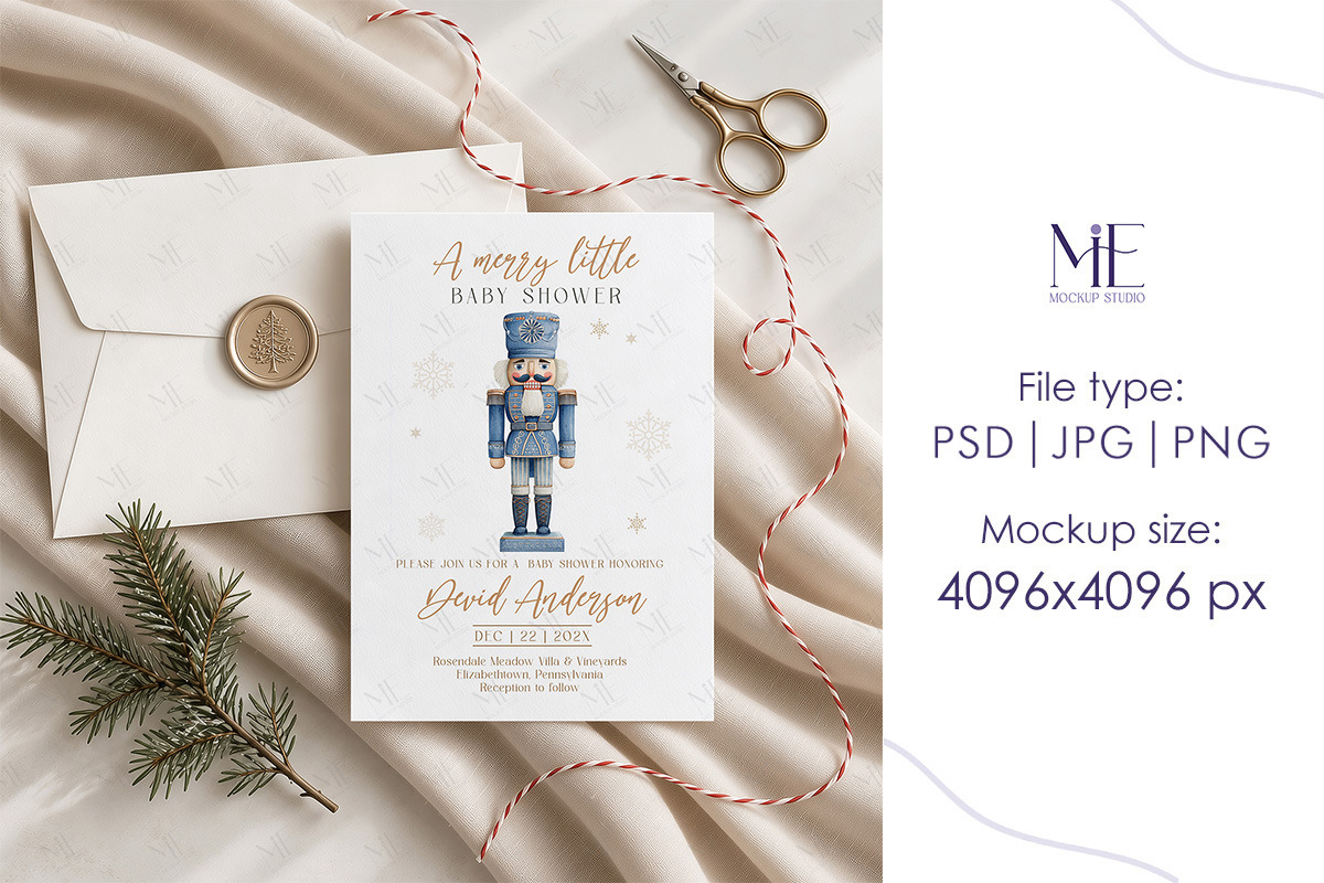 Christmas Envelope Card Mockup, an Advertising Mockup by Mie Mockup Studio (Photo 7 of 7)