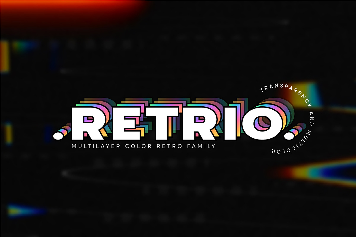 Retrio. OTF-SVG Color Family, a Symbol Font by Luxfont (Photo 1 of 11)