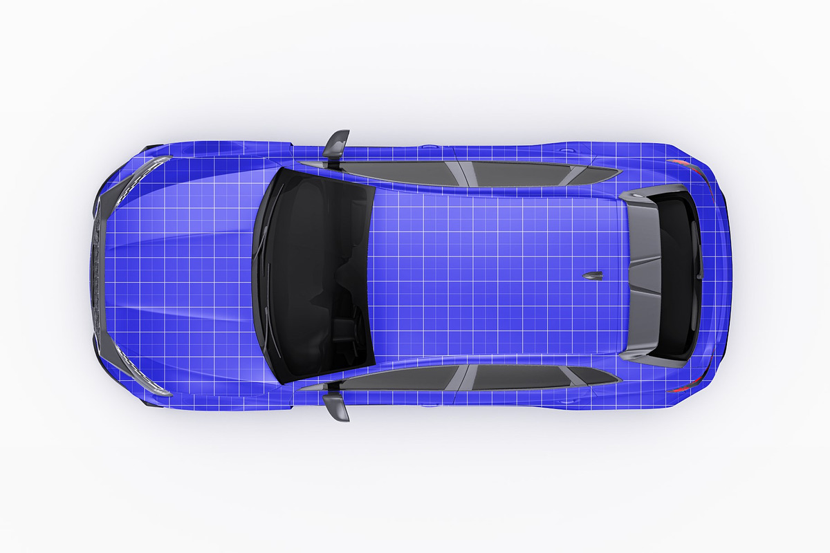 2026 Sport Performance Hatchback Set, an Advertising Mockup by Halal Graphic Studio (Photo 10 of 12)