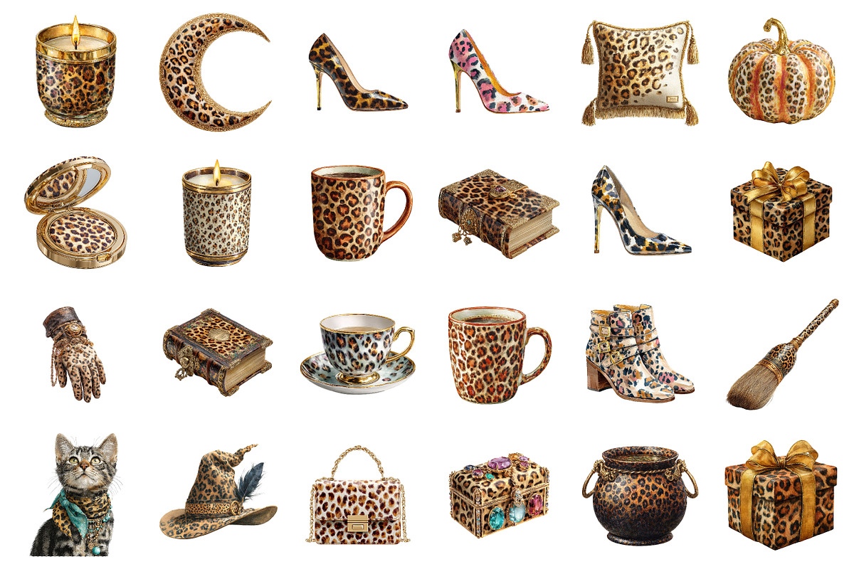 Leopard Print Halloween PNG, an Illustration by SinaCreation (Photo 2 of 7)