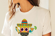 FestiveOWL Digital Clipart, a Seasonal Illustration by Cozy Cat Design (Thumbnail 3 of 5)