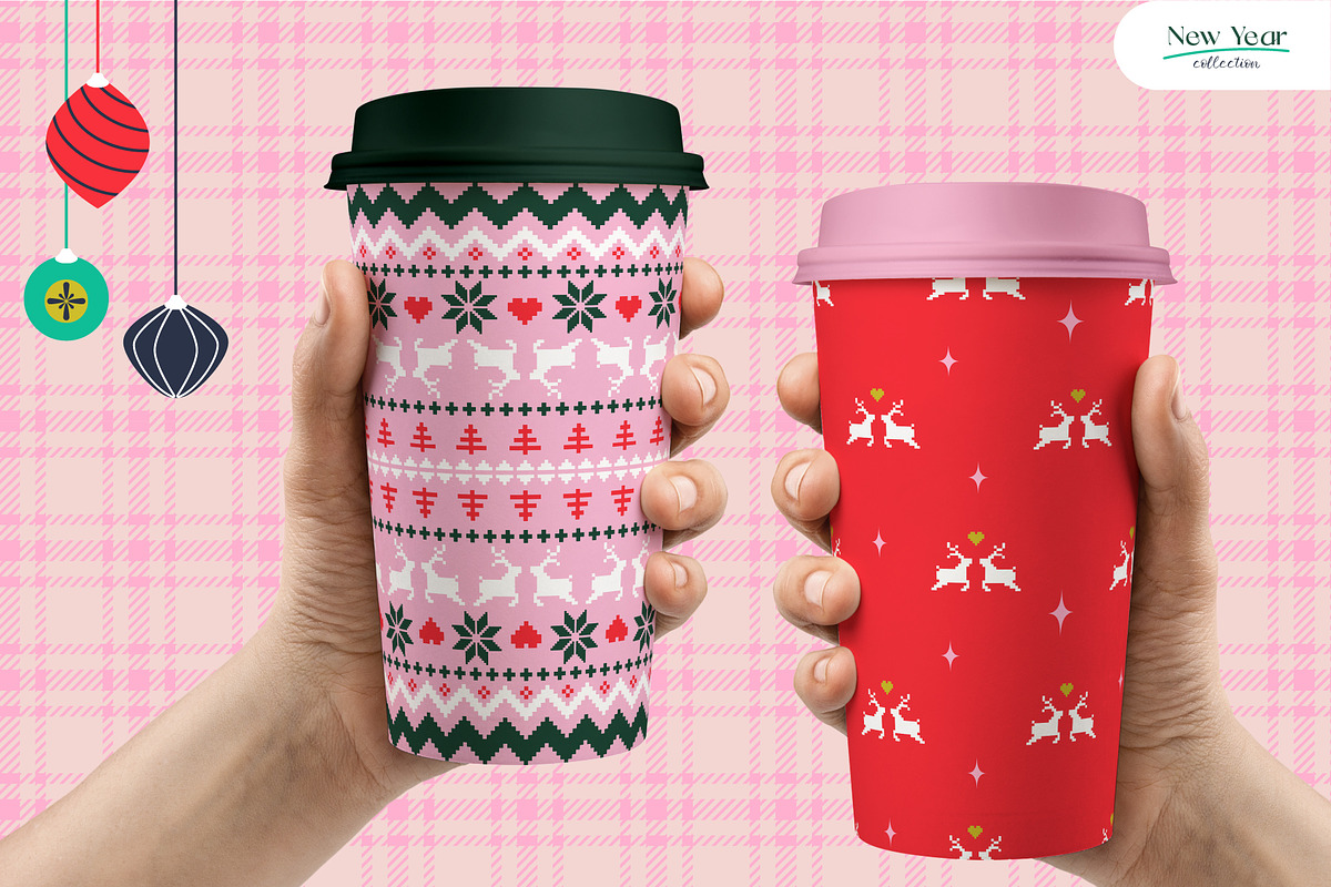 New Year - Seamless Patterns, a Pattern Graphic by InaCorart (Photo 6 of 7)