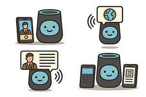 Smart speaker technology enhancing, an Object Illustration by ZinetroN