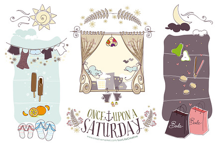 Once Upon a Saturday ~ Hand-drawn