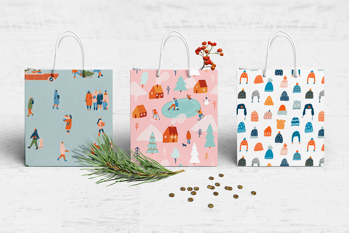 Christmas pattern set, a Pattern Graphic by Nicetoseeya (Photo 7 of 8)