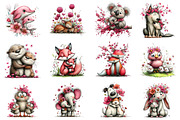 Whimsical Mother's Day Animals Clipa, an Illustration by Dream Creation (Thumbnail 3 of 5)