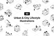 80 Animated Urban and City Lifestyle, an Object Illustration by Creative Stall (Thumbnail 1 of 4)