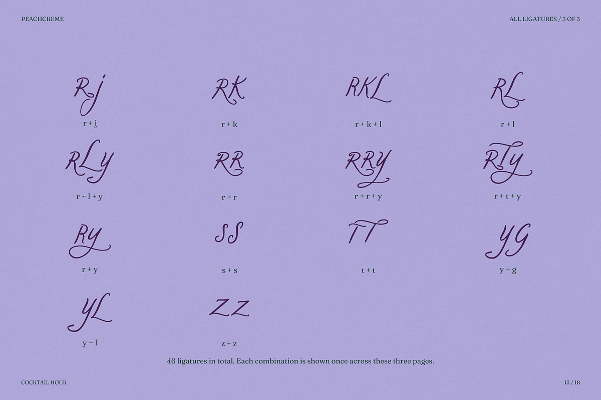 Cocktail Hour, a Handwritten Font by PeachCreme (Photo 13 of 18)