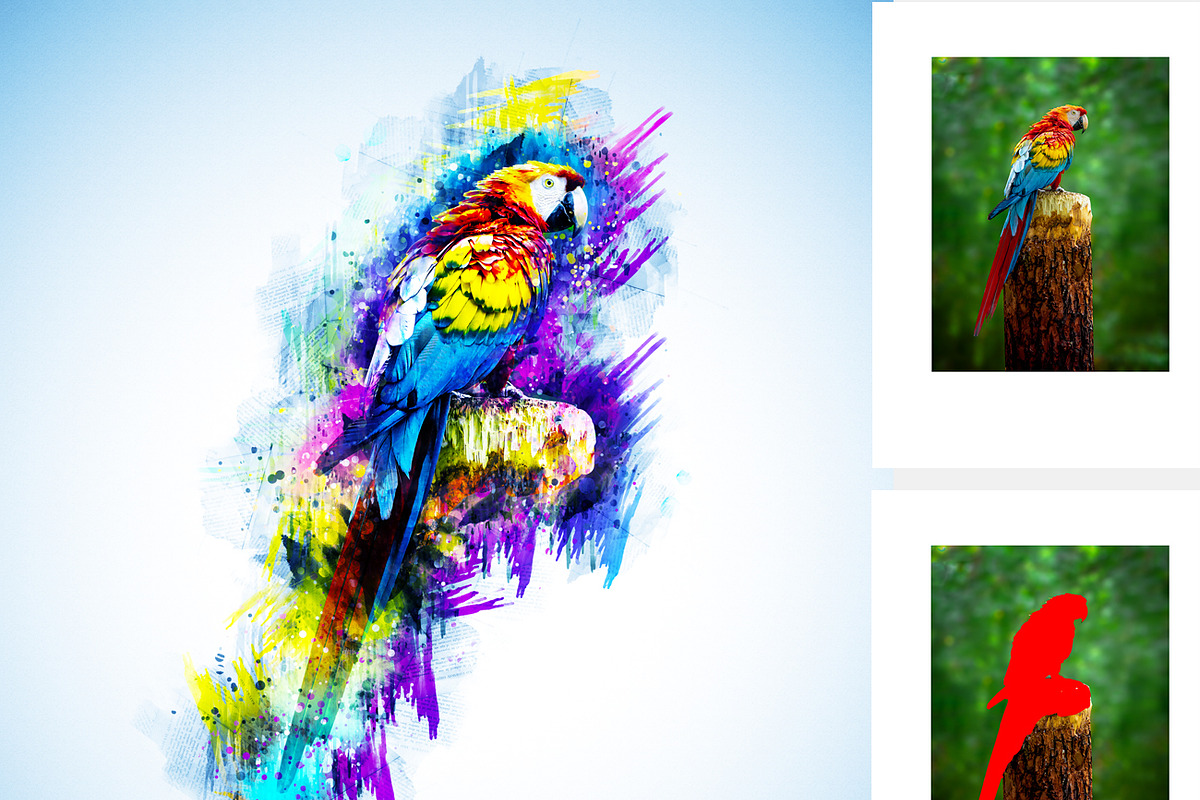 Pop Canvas Photoshop Action, an Action Add-On by MRI STUDIO (Photo 4 of 18)