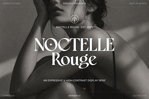 Noctelle Rouge - Display Serif Font, a Serif Font by Creacy Studio