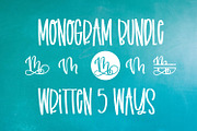 Monogram Bundle - 5 Styles in 1!, a Font by CraftyLittleNodes (Thumbnail 2 of 9)