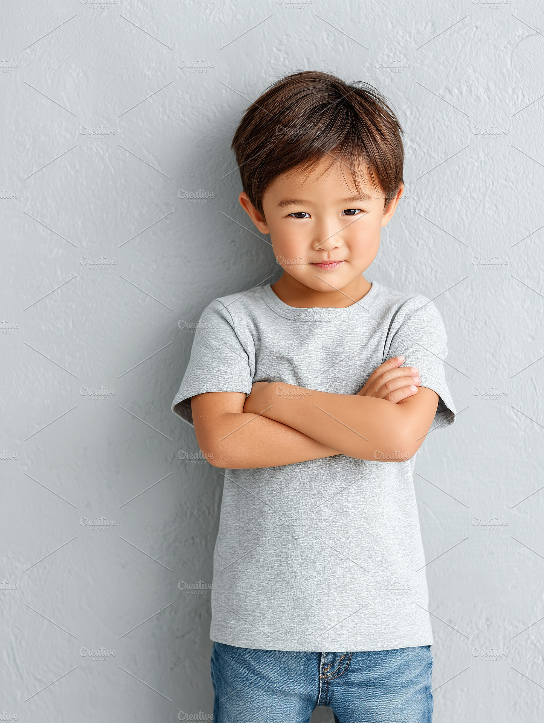 Confident cute Asian toddler boy, a Person Photo by MistyDay