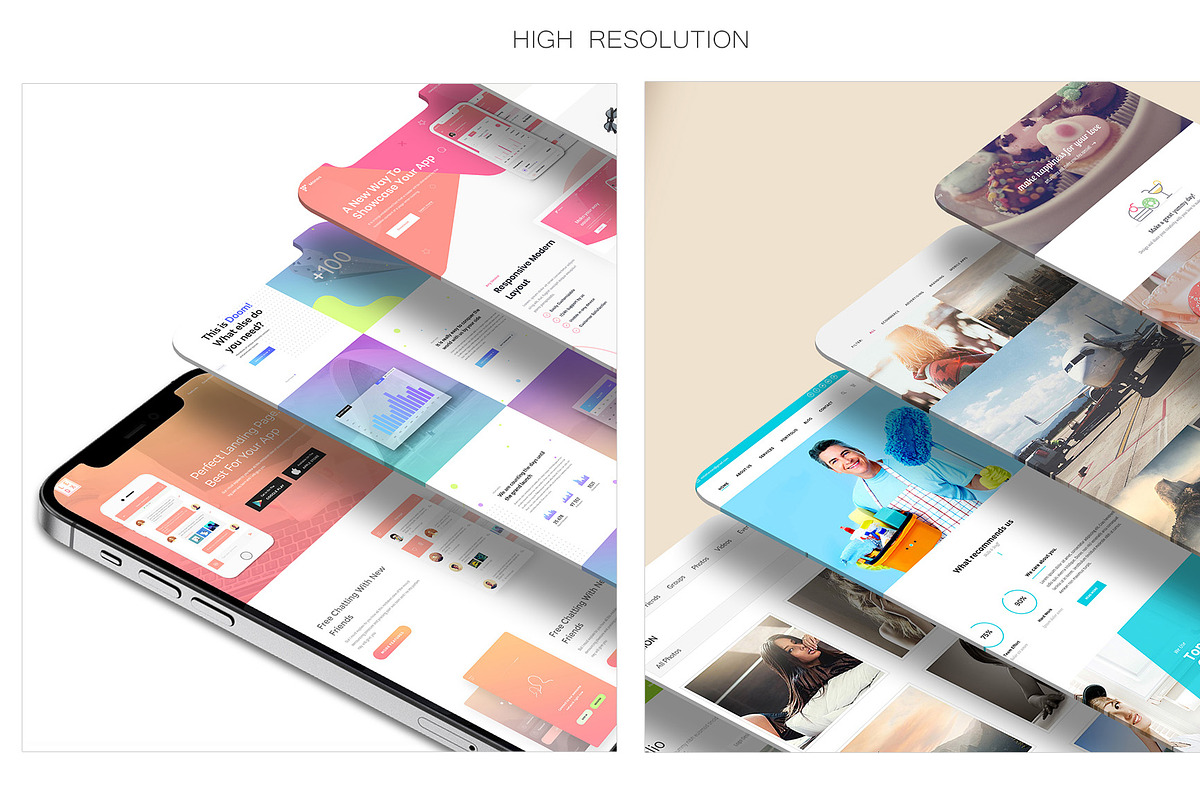 ALL 3D iPHONE MOCK-UP BUNDLE VOL-I3, an iPhone Mockup by Graphicsworld125 (Photo 11 of 22)