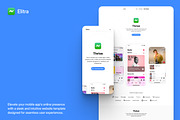 Elitra - Mobile App Framer Template, a Landing Page Template by Asad Digital (Thumbnail 1 of 3)