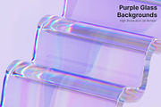 Purple Glass 3D Abstract Backgrounds, a Graphic by LarysaZabrotskaya (Thumbnail 4 of 8)