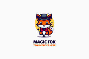 Magic Fox Simple Mascot Logo, a Branding & Logo Template by Artnivora.Std