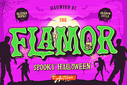 Flamor - Spooky Halloween Font, a Handwritten Font by Artisan Themes (Thumbnail 1 of 11)