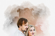 Watercolor Portrait Art Template, an Action Add-On by MRI STUDIO (Thumbnail 4 of 9)