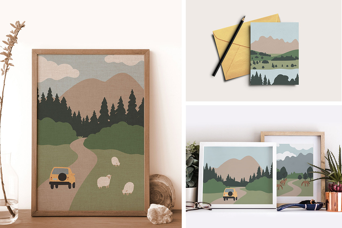 Mountain trip | landscape creator, a Decorative Illustration by LyubovZaytseva (Photo 8 of 16)
