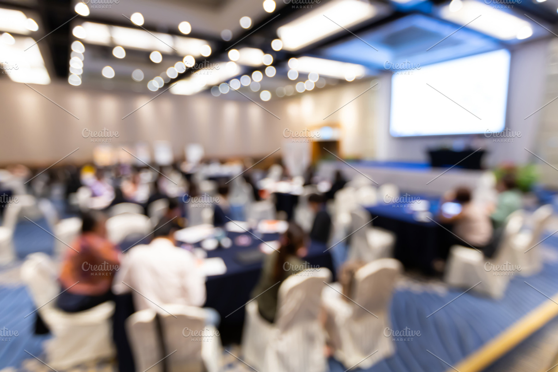 Blur group of people meeting, a Person Photo by Smith Chetanachan