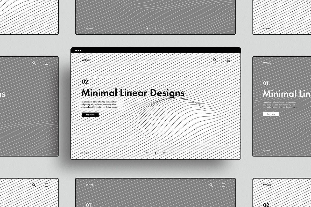 WAVE 02 - 50 Minimal Linear Designs, an Object Graphic by ME_COLLAGE (Photo 13 of 32)