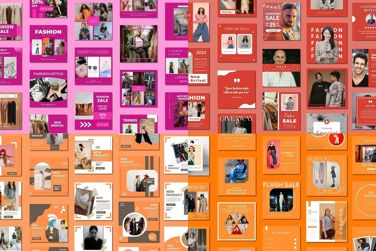 Fashion Social Media Canva Templates, a Templates & Theme by BoontenStudio (Photo 2 of 4)