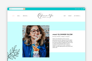 Glimmer Glow - WordPress Blog Theme