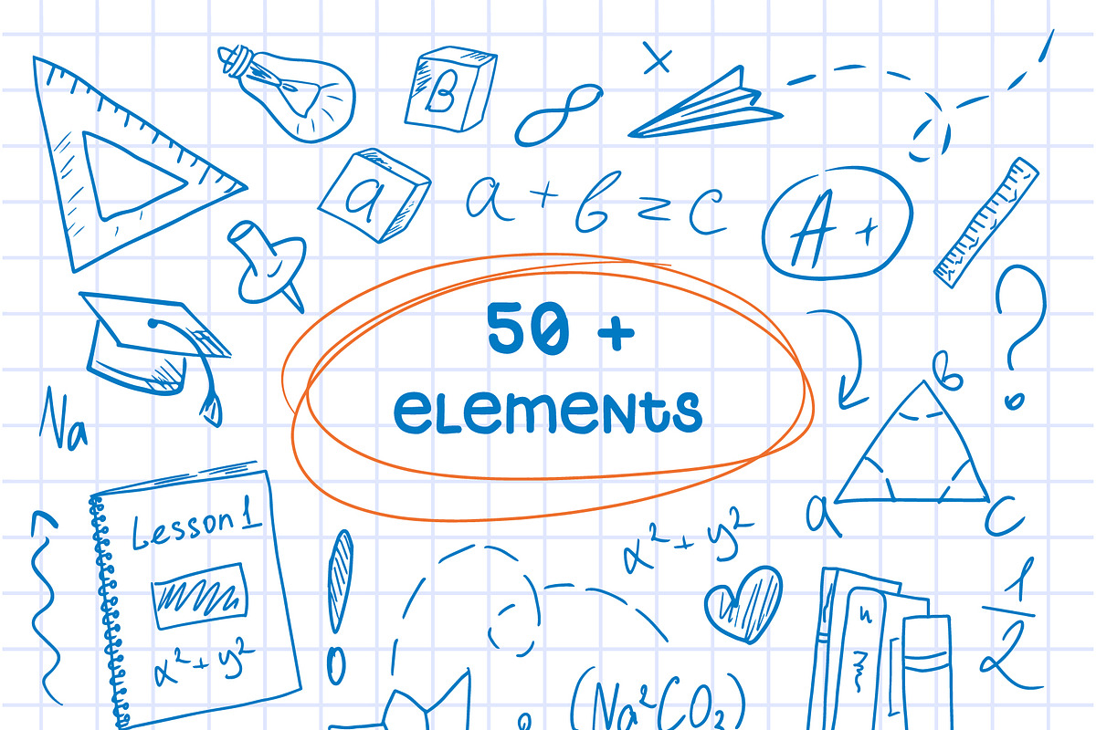 Back to School doodles, an Education Illustration by Irina Avdeeva (Photo 3 of 8)
