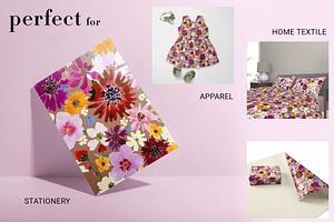 FLORAL Pattern Set - Blooming Field!