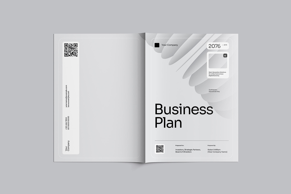 Minimalist Business Plan - GAND, a Brochure Template by fakhroo (Photo 3 of 10)