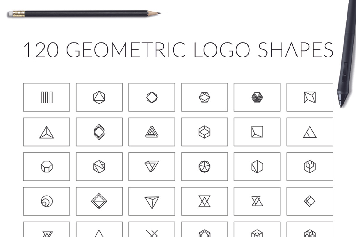Minimal Geometric Logo Bundle v1, a Branding & Logo Template by buttonpl (Photo 2 of 13)