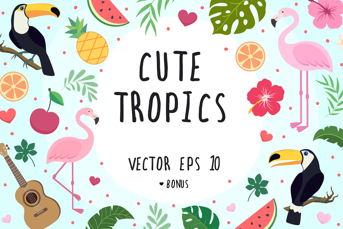Cute Tropics, an Illustration by Imaginasty