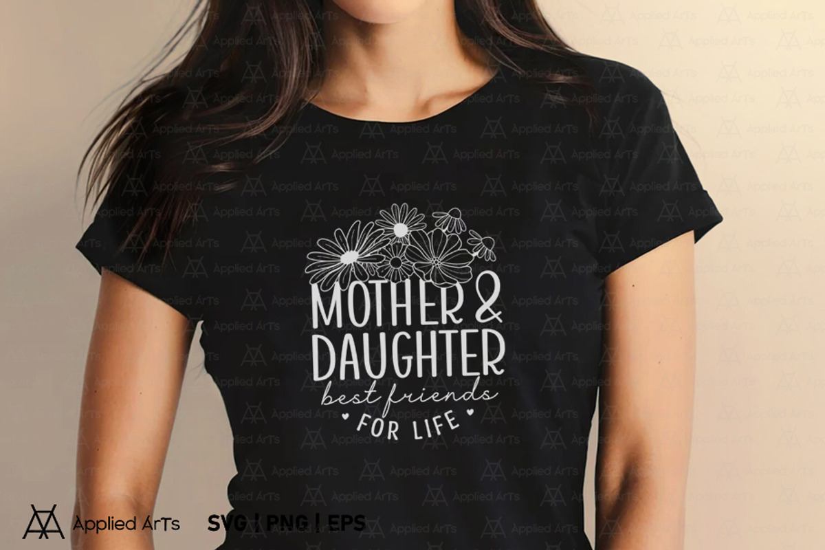 Mother and Daughter Best Friend SVG, a Graphic by Applied Arts (Photo 5 of 12)