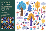 Autumn doodle elements, a Seasonal Illustration by Robusta (Thumbnail 1 of 3)