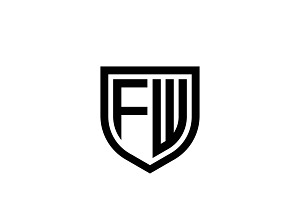 FW Logo Design Vector Template