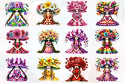 Gnome girl gnome clipart spring PNG, an Illustration by RobertsArt (Thumbnail 2 of 7)
