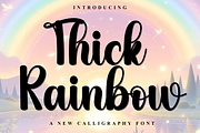 Thick Rainbow, a Handwritten Font by FreshTypeINK (Thumbnail 1 of 8)