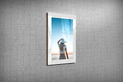Glass Poster Canvas Mockup - 6 views, an Advertising Mockup by Illusiongraphic (Thumbnail 2 of 18)