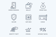78 Fintech Line Icons, an Outline Icon by Flat Icons (Thumbnail 4 of 10)