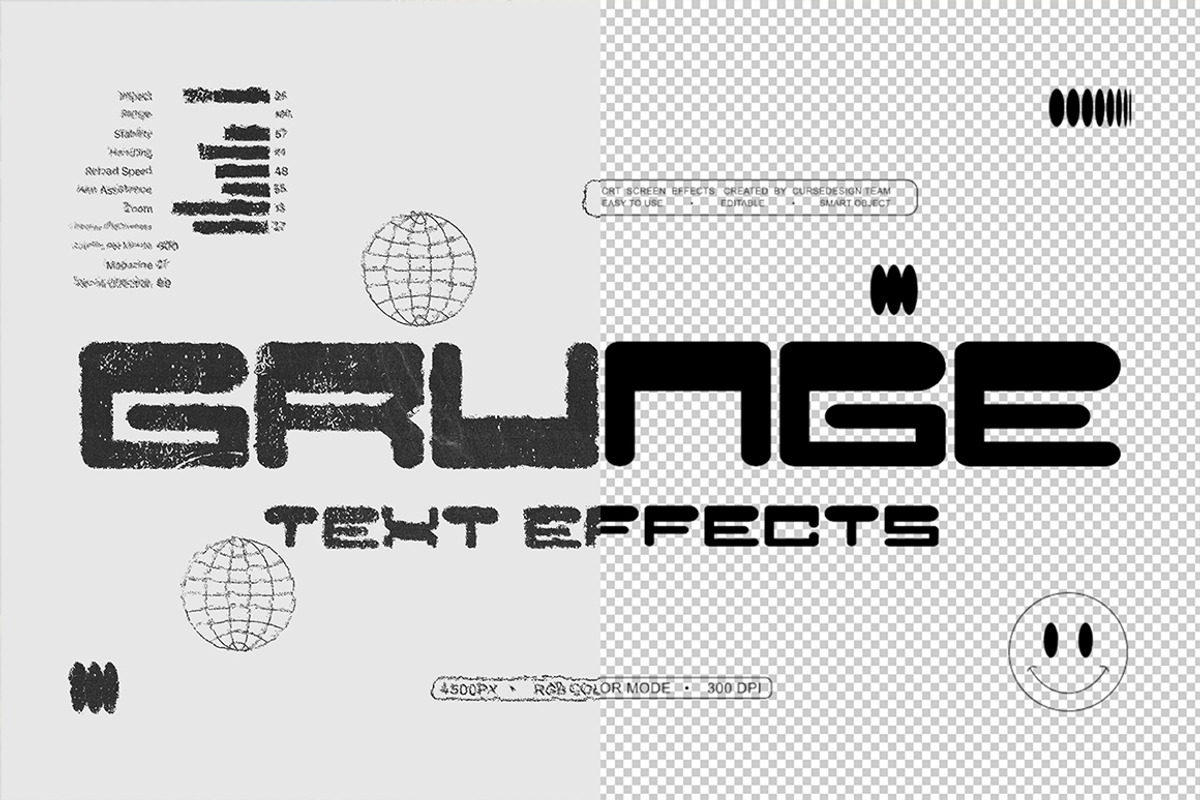 Grunge Text Effects – 2 PSD Files, a Layer Style Add-On by Cursedesign (Photo 4 of 7)