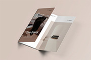 Tri-Fold DL Brochure Mock-up, an Advertising Mockup by zippypixelstudio (Thumbnail 12 of 16)