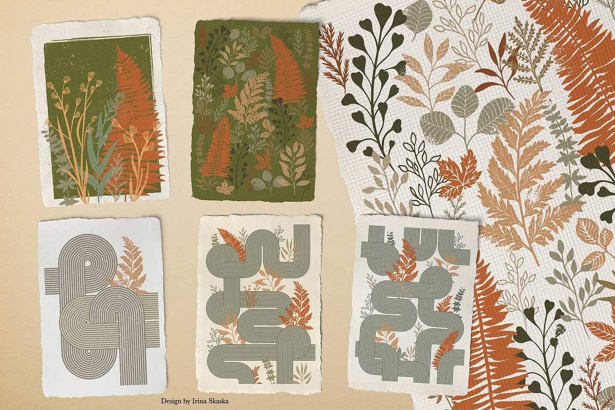 HERBARIUM. Vector set, a Pattern Graphic by Irina Skaska (Photo 8 of 12)