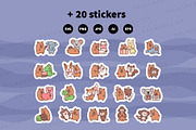 Cute Capybara with Good Friends, an Animal Illustration by Palau (Thumbnail 12 of 12)