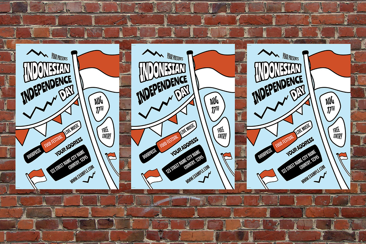 Indonesian Independence Day Flyer, a Flyer Template by Aiyari Graphic (Photo 3 of 3)